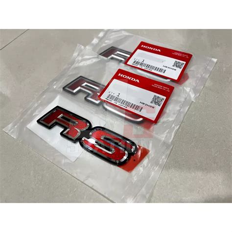 Original Honda Rs Logo Emblem New City Facelift Hatchback Gn Gn