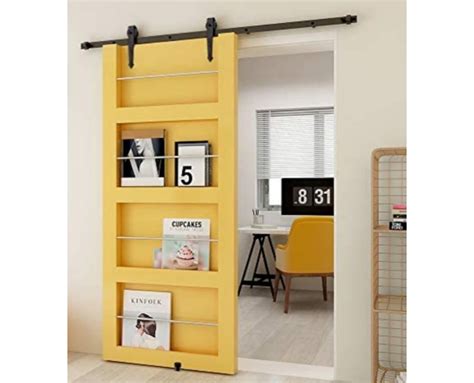 Barn Door Libreria Porta Scorrevole In Legno Massello X Colori A