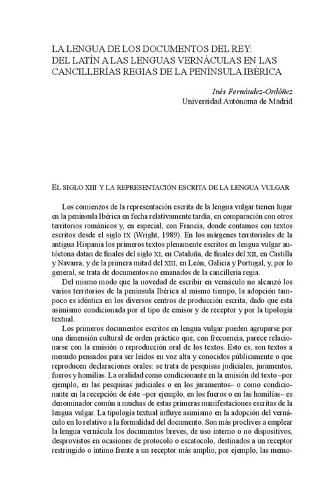 Lectura Segunda Apuntes De Filología Hispánica Docsity