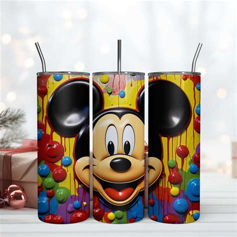 D Inflated Mickey Mouse Tumbler Design Skinny Oz Tumbler Inspire