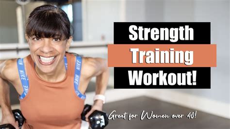 Strength Training Workout Women Over 40 Youtube