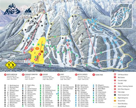 Banff/Lake Louise Trail Maps | Ski Map | Ski.com