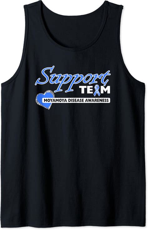 Moyamoya Disease Awareness Blue Support Ribbon Tank Top