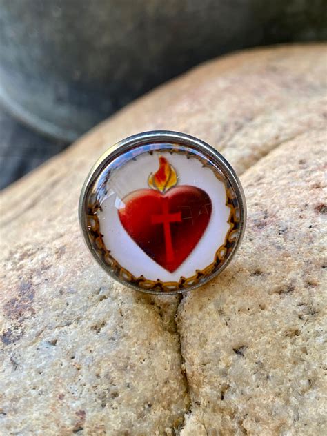 Sacred Heart Pin Holy Spirit Pin Jesus Pin Catholic Pin Etsy Uk