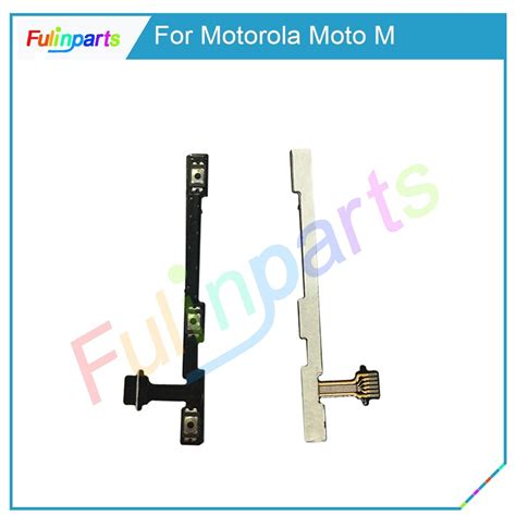 For Motorola Moto M Power On Off Volume Button Up Down Key Flex Cable Ribbon Replacement Parts