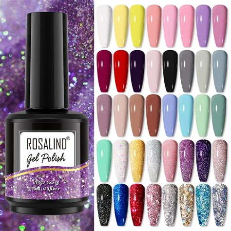 Rosalind Gel Nail Polish Soak Off Uv Led Gel Lacquer For Manicure Diy