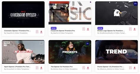 Best Premiere Pro Opener Templates For Amazing Intros