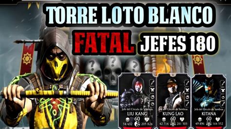 Jefes Del Piso Torre Loto Blanco Fatal Recompensa Mortal Kombat