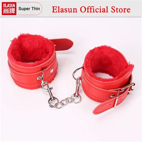 1pair Soft Pu Leather Handcuffs Restraints Sex Bondage Cuffs Bondage