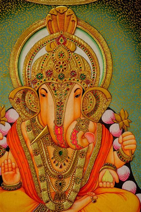 On Canvas Sri Dagdusheth Ganesha Tanjore Paintings At Best Price INR 60