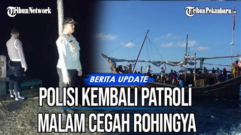 Polsek Peudawa Kembali Patroli Malam Di Pesisir Laut Cegah Masuknya