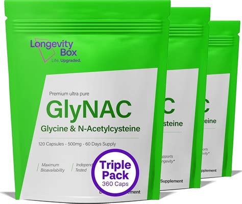 Ultra Pure Glynac Supplement Mg X Capsules Nac Glycine