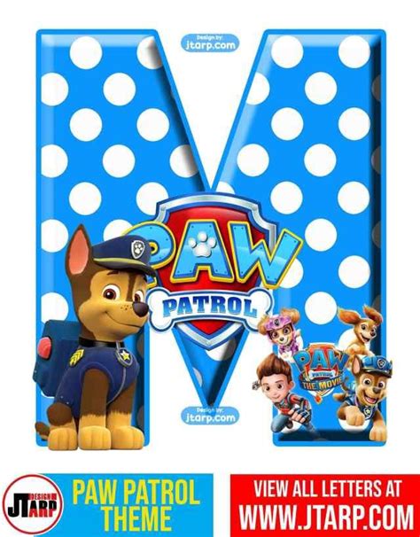 Alphabet Paw Patrol Letters And Numbers Free Printable Artofit