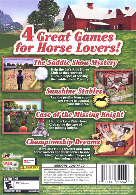 Lets Ride Horse Adventures Cover Or Packaging Material Mobygames