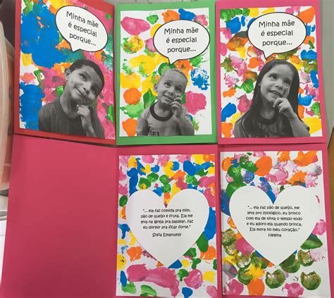 Maternal Cartão Dia Das Mães Educação Infantil