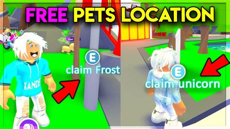 Secret Locations For Free Legendary Pets In Adopt Me Youtube