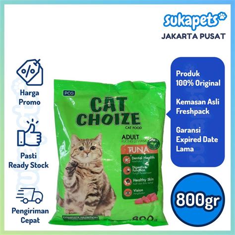 Jual Cat Choize Adult Tuna Makanan Kucing Dewasa Kering 800gr Shopee