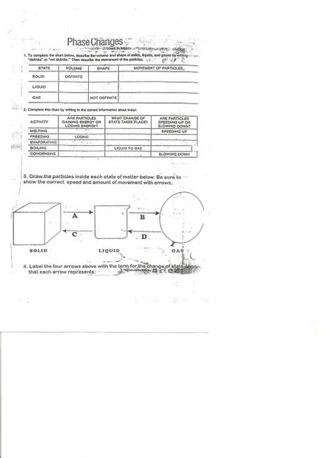 9 Phase Diagram Worksheet Answer Key