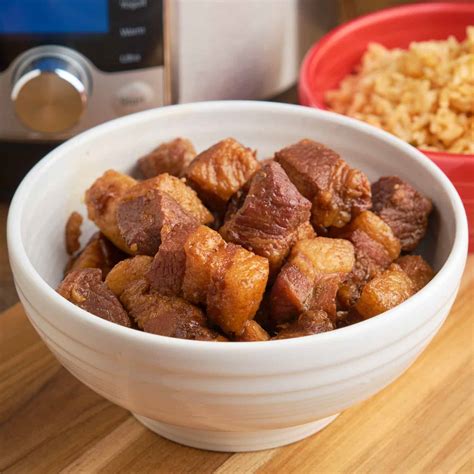 Instant Pot Red Braised Pork Belly Dadcooksdinner