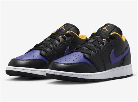 Air Jordan Low Lakers Dark Concord And Taxi Size Y