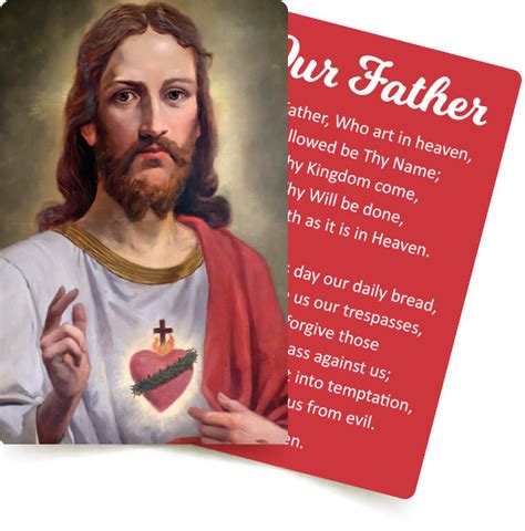 Our Father Prayer Card Rpd Limited