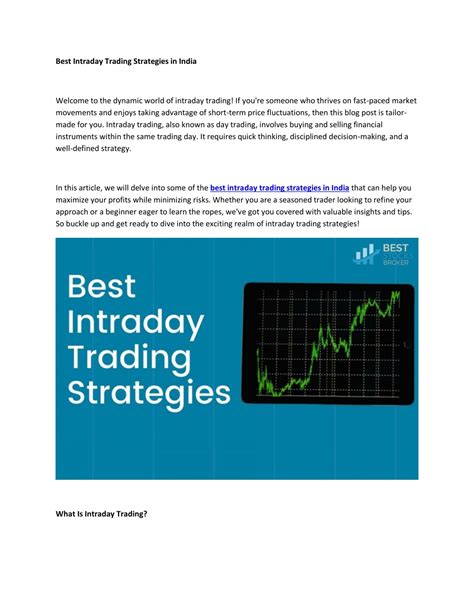 PPT Best Intraday Trading Strategies In India PowerPoint Presentation