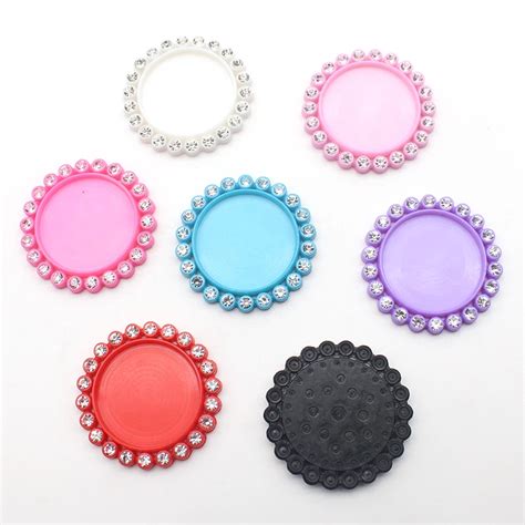 50pc 35mm Round Flattened Bottle Caps For Crafts Inner 25mm Diy Hairbow Decorative Button Hair