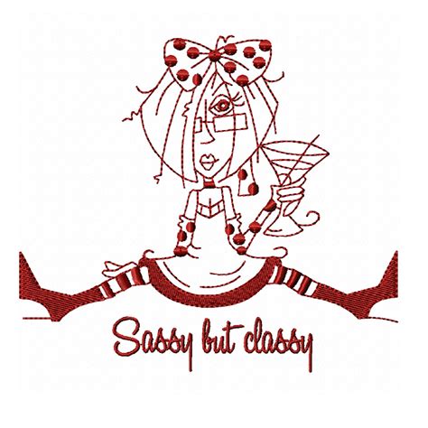 Rw Sassy Party Girls Machine Embroidery Designs Etsy