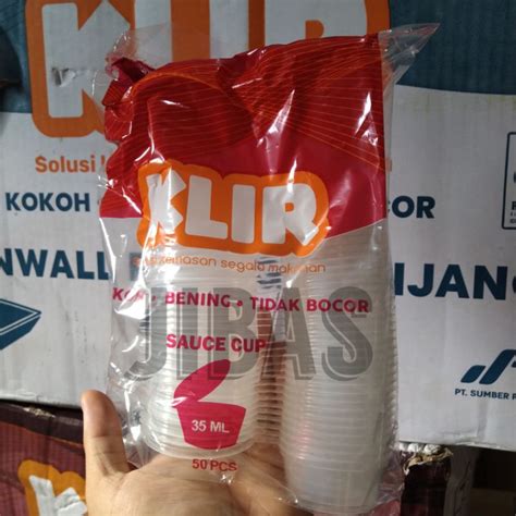 Jual Set Thinwall Cup Saus Klir Ml Thinwall Cup Saos Klir