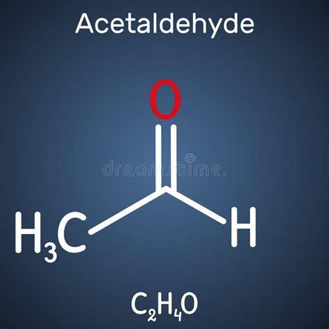 Estrutura Qu Mica Do Acetalde Do Ou Da Mol Cula Etanal F Rmula
