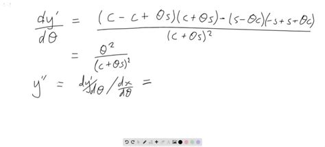 Solvedequation 1 Gives The Formula For The Derivative Y Of A Polar Curve R F θ