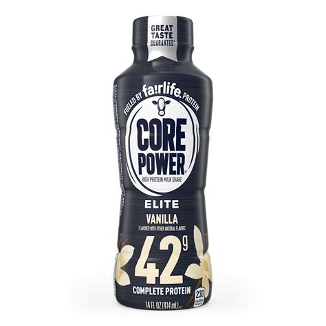 Amazon.com: Core Power Elite High Protein Shake (42g), Vanilla, 14 Fl