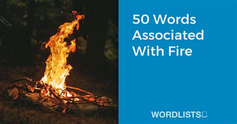 50 Words Associated With Fire