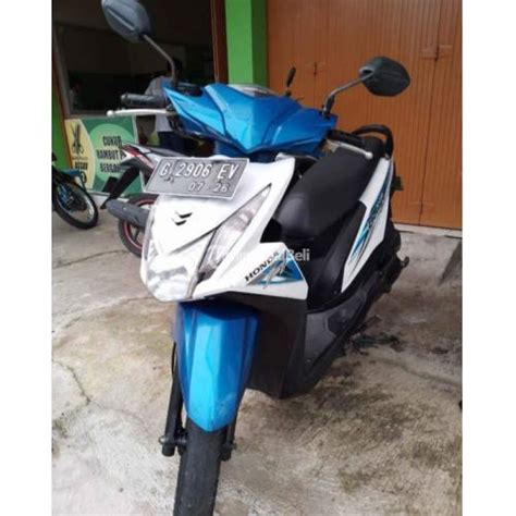 Motor Honda Beat Biru Putih Tahun Bekas Tangan Pertama Di