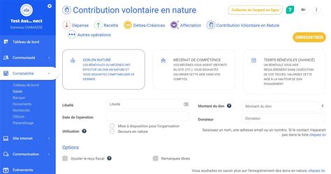 Enregistrer Des Dons En Nature Centre Daide