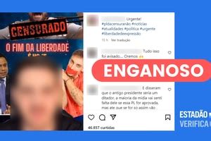 FALSO PL das Fake News não prevê censura a conteúdo religioso e