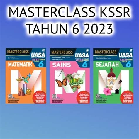 Buku Kerja Latihan 2023 Masterclass Uasa Kssr Tahun 6 Shopee Malaysia