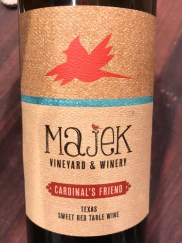 Majek Vineyard Winery Cardinal S Friend Sweet Red Vivino Italia