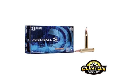 Federal 300 Win Mag 180gr JSP 20 Rounds Clinton Sporting Goods