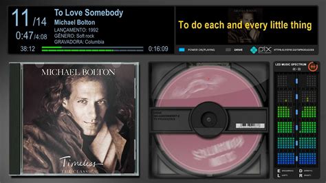 Michael Bolton To Love Somebody Lyrics Video YouTube