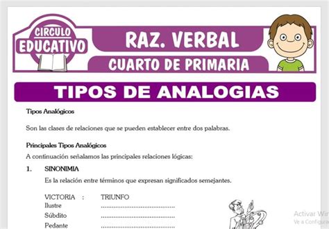 Analogias En Espanol