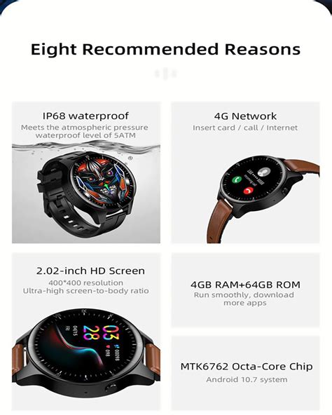 Lokmat Appllp Pro M Waterproof Smartwatch G G Phone Watch