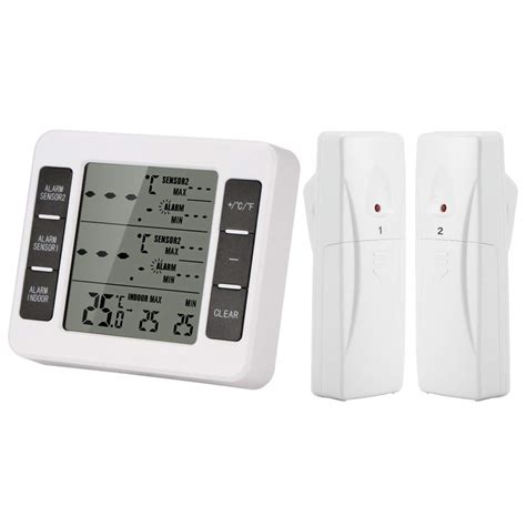 Thermomètre sans fil Thermomètre pour réfrigérateur Thermomètre pour