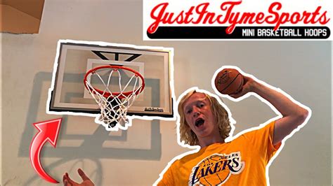 Justintymesports Wall Mounted Mini Hoop Review Best Mini Basketball Hoop Youtube