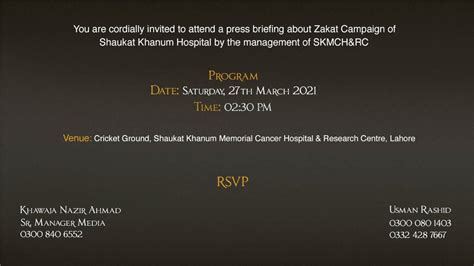 Shaukat Khanum Memorial Trust Launches Zakat Campaign Flare Magazine