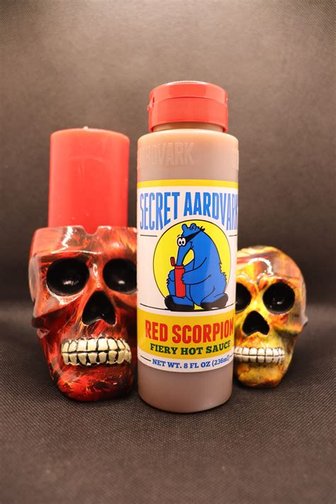 Secret Aardvark Red Scorpion Fiery Hot Sauce Hellfire Global Sauces