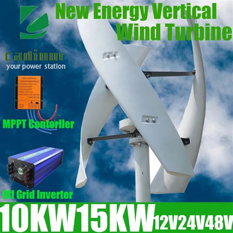 10000w Vertical Axis Wind Turbine Generator 12v 24v 48v Windmill Maglev