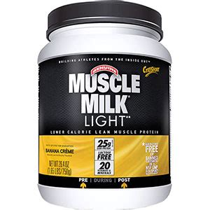 Muscle Milk Light Banana Crème 1.65 lb - 30 Servings