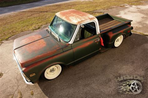 Chevy Hot Rat Street Rod Pro Touring Restomod Air Ride Bagged Patina Cam D 67 72