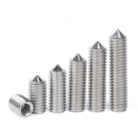 Silver Stainless Steel Grub Screw Cone Point Din At Best Price In